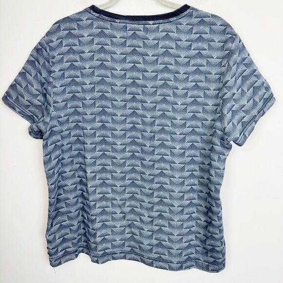 ADIDAS | Dark Blue Short Sleeve Sweatshirt Top Trefoil Logo Women’s Size Large - Picture 7 of 7